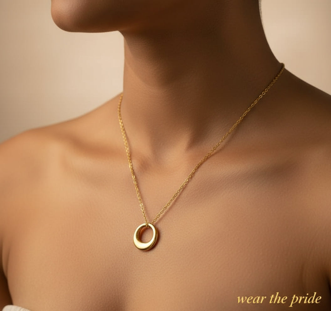 Anti Tarnish Ring Necklace