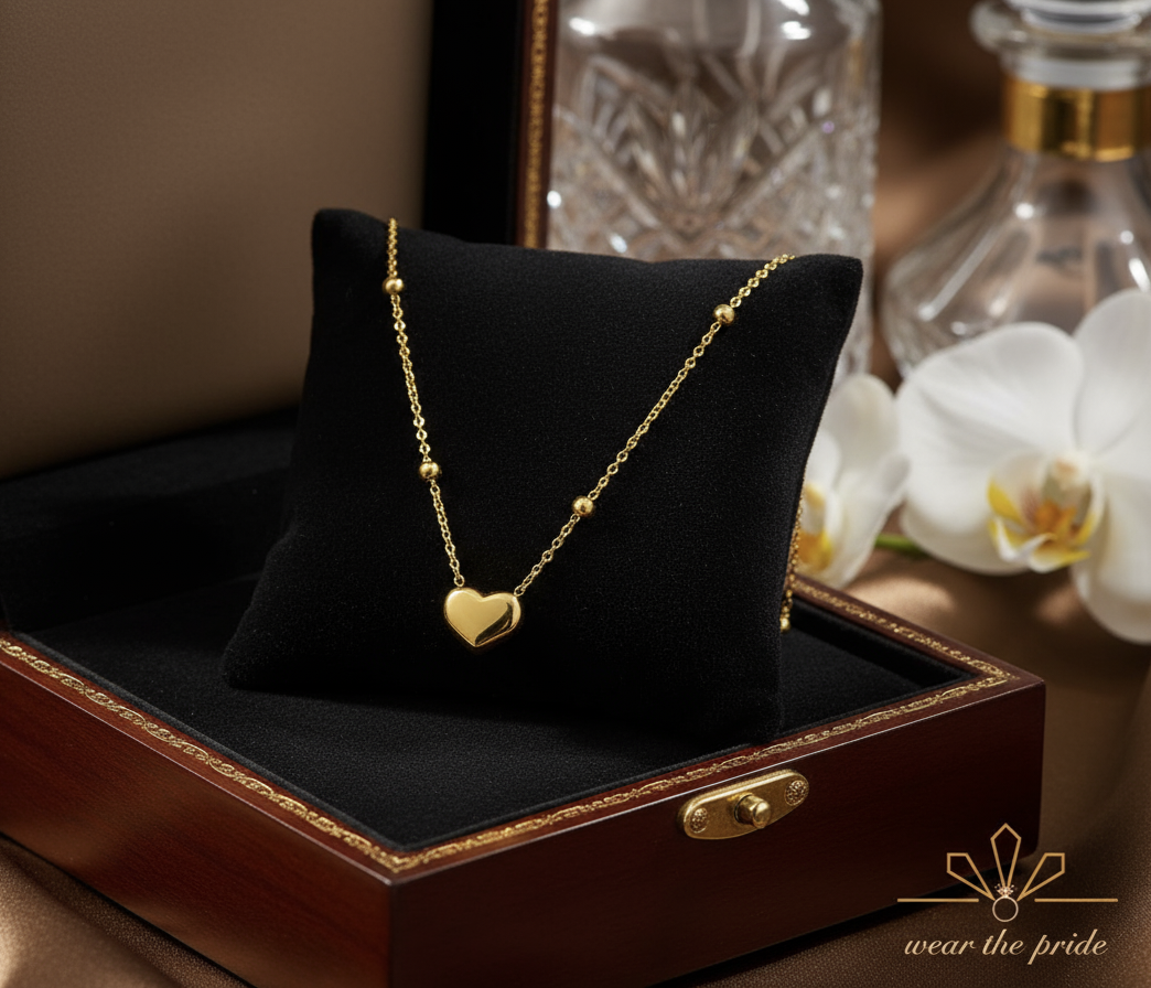 Round Beads Love Necklace