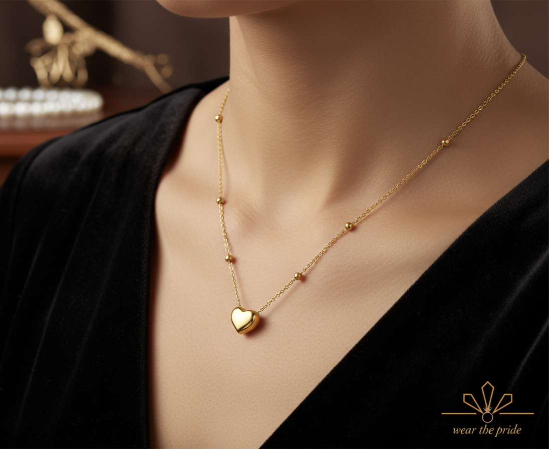 Round Beads Love Necklace