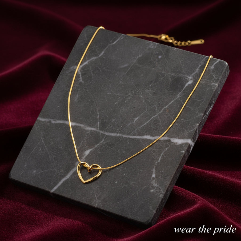 Gold-Plated Anti Tarnish Heart Themed Pendant