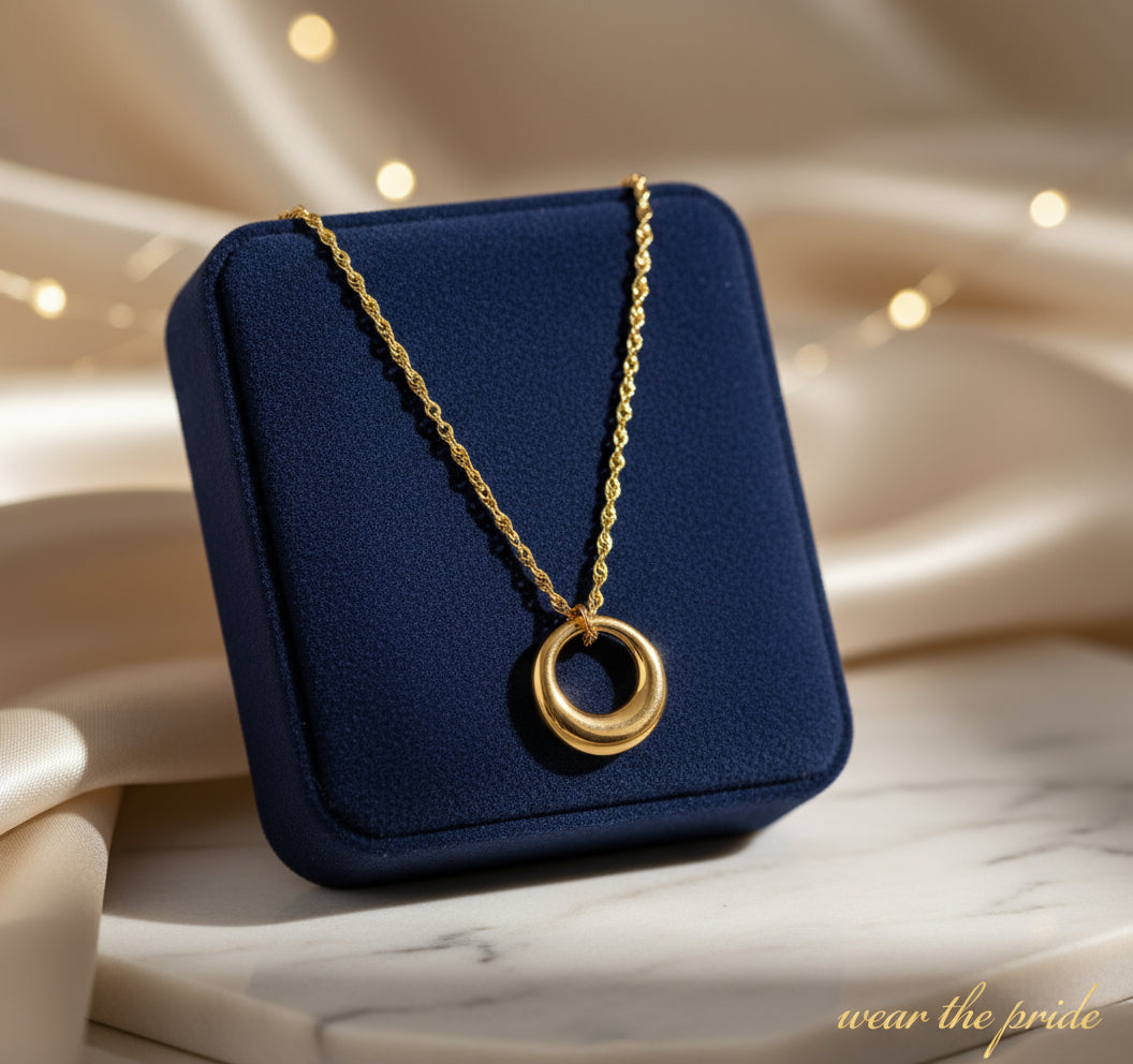 Anti Tarnish Ring Necklace